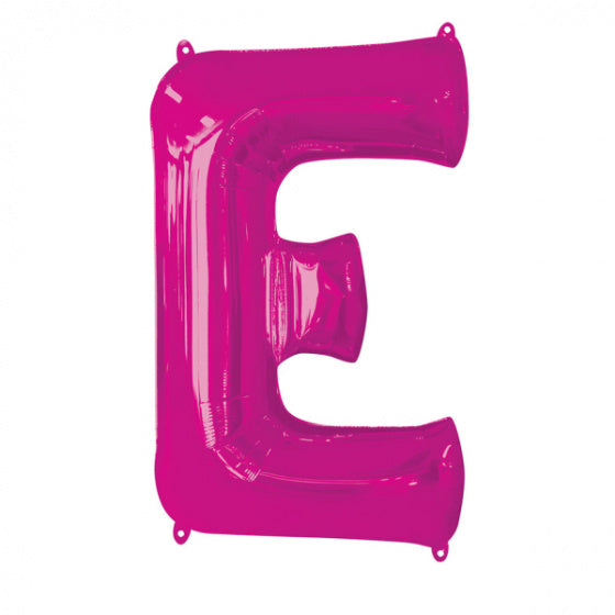folieballon letter E 53 x 81 cm roze - ToyRunner