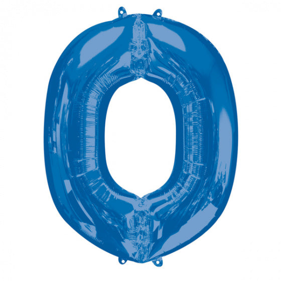 folieballon letter O 66 x 83 cm blauw - ToyRunner