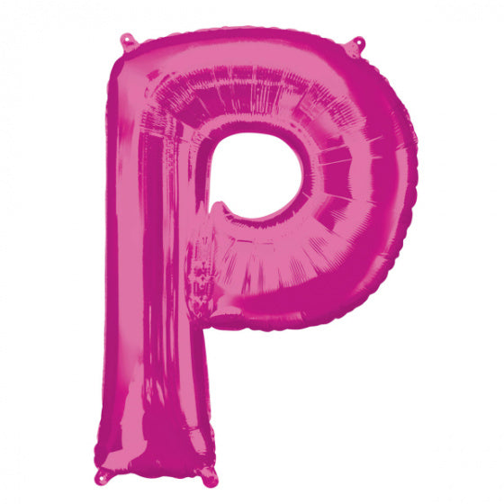 folieballon letter P 60 x 81 cm roze - ToyRunner