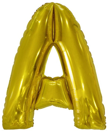 letterballon A folie 86 cm goud - ToyRunner