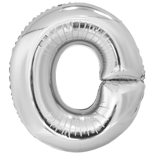 letterballon O folie 98 cm zilver - ToyRunner
