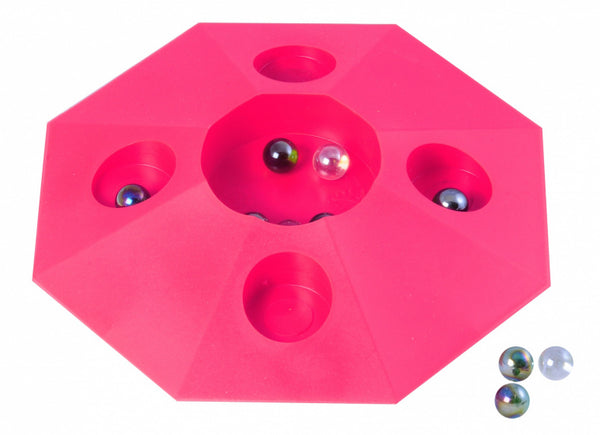 knikkerpot Super met knikkers 22 cm roze - ToyRunner