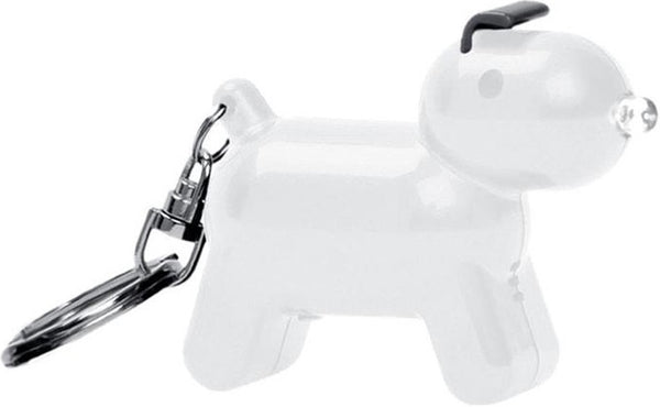 sleutelhanger Doggy junior 5 x 6 cm ABS wit - ToyRunner