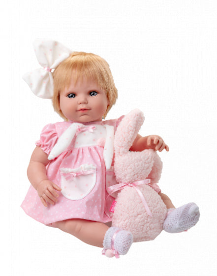 babypop kleertjes Baby Sweet junior vinyl roze/wit - ToyRunner