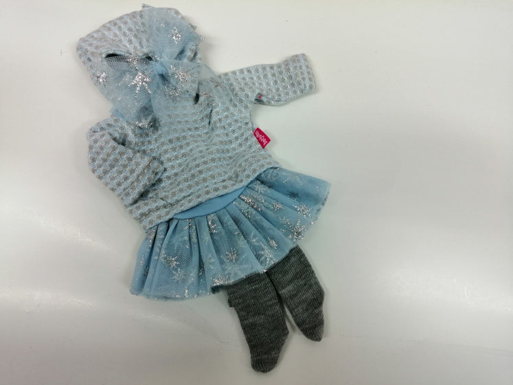 kleertjes babypop Laura junior wol blauw - ToyRunner