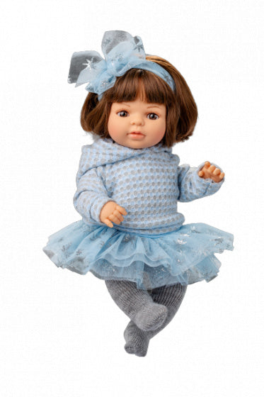 kleertjes babypop Laura junior wol blauw - ToyRunner