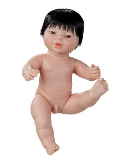 babypop zonder kleren Newborn Aziatisch 38 cm jongen - ToyRunner