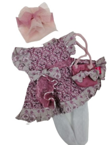 babypopkleding Colette meisjes textiel roze - ToyRunner