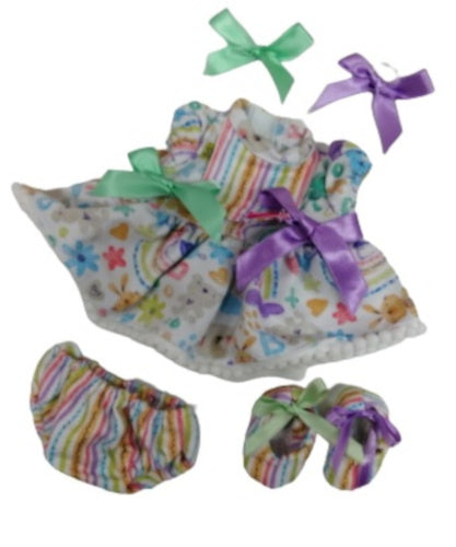 babypopkleding meisjes textiel 3-delig - ToyRunner