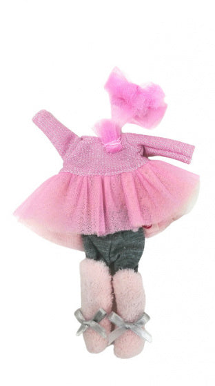 babypoppenkleding Irene meisjes 22 cm roze 6-delig - ToyRunner