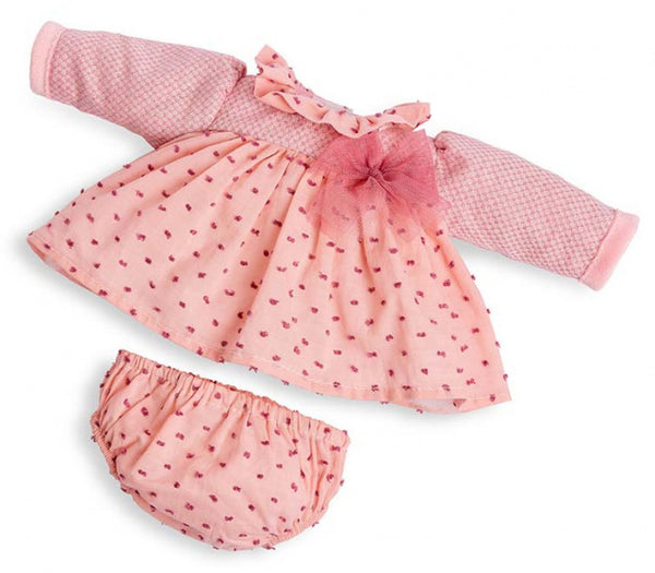 poppenjurk Laura meisjes 38 cm textiel roze 2-delig - ToyRunner