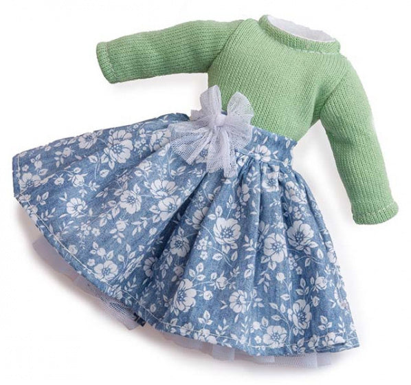 poppenkleding meisjes 35 cm textiel groen 2-delig - ToyRunner