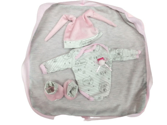 poppenpyjama Sleepy meisjes 35 cm textiel roze - ToyRunner