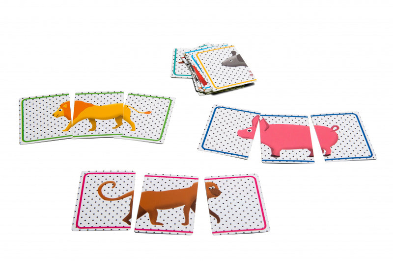 kaartspel Animals junior 8,5 x 6 cm karton groen - ToyRunner