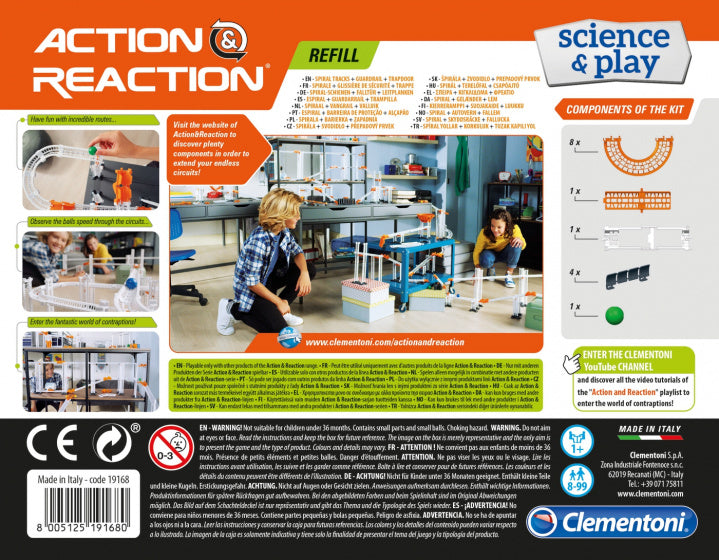 Clementoni Action & Reaction Uitbreiding - Spiral Tracks - ToyRunner