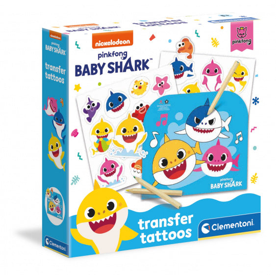 kindertattoos Baby Shark junior papier 22 stuks - ToyRunner