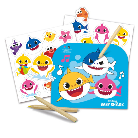 kindertattoos Baby Shark junior papier 22 stuks - ToyRunner