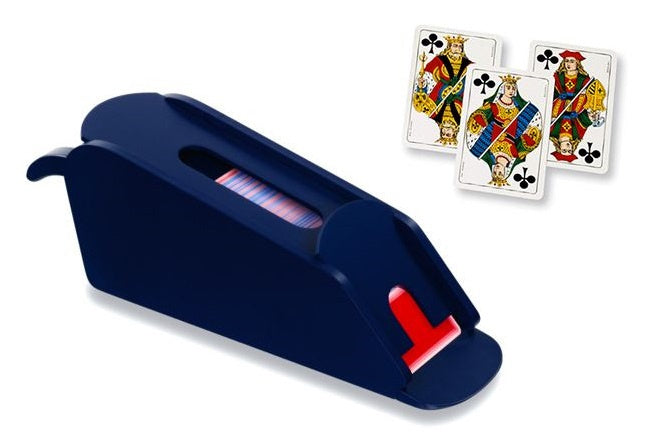 kaartenhouder Sabot Blackjack 43 cm hout blauw 7-delig - ToyRunner