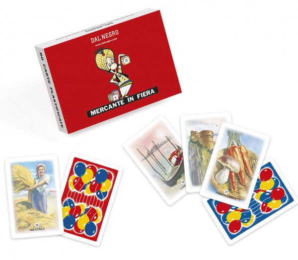 kaartspel Mercante in Fiera 6,6 cm karton rood 40 stuks - ToyRunner