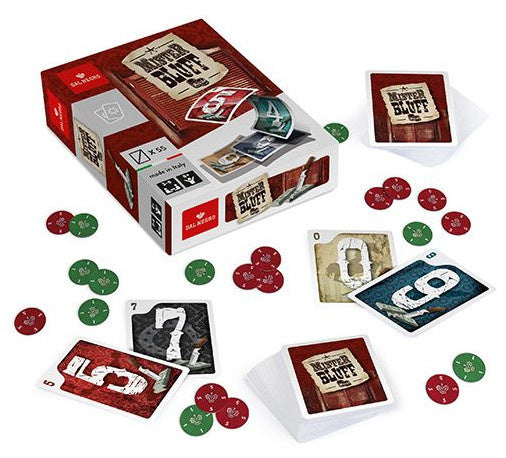 kaartspel Mister Bluff 2,5 cm karton rood/groen 2-delig - ToyRunner