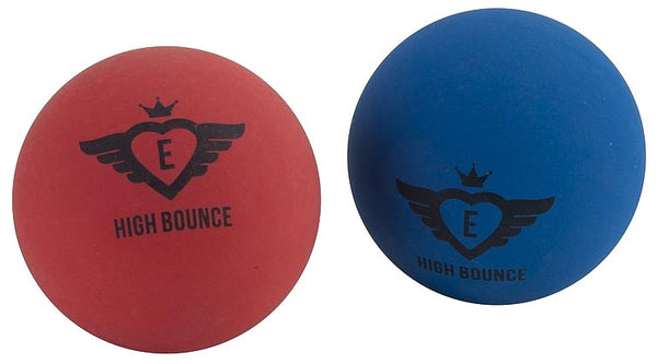 High Bounce ballen 6 cm blauw/rood 2 stuks - ToyRunner