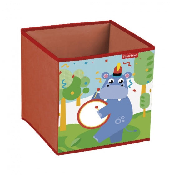 opbergbox nijlpaard 31 x 31 x 31 cm rood - ToyRunner