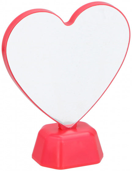 oneindige spiegel hart LED 15,5 x 19 cm rood - ToyRunner
