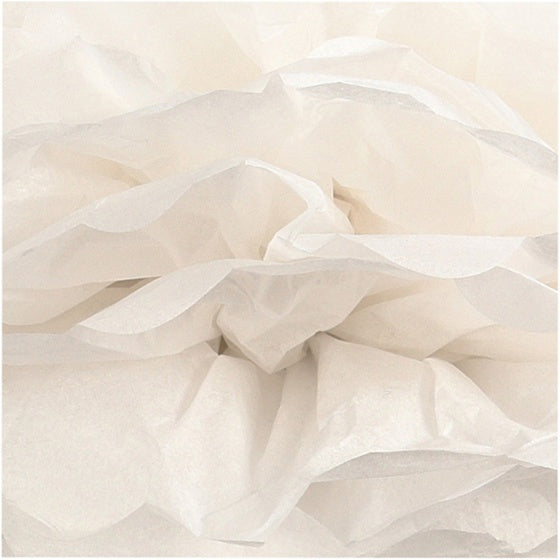 pompons zijdepapier 20-24-30 cm wit 3-delig - ToyRunner