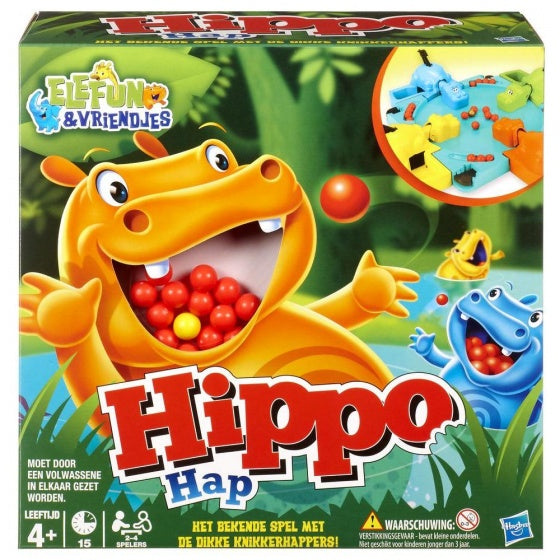Hippo Hap 27 x 27 x 12 cm gezelschapsspel - ToyRunner