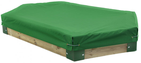 afdekhoes voor zandbak 210 cm polyester groen