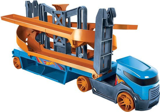 transporter Lift en Launch 40 cm oranje/blauw - ToyRunner