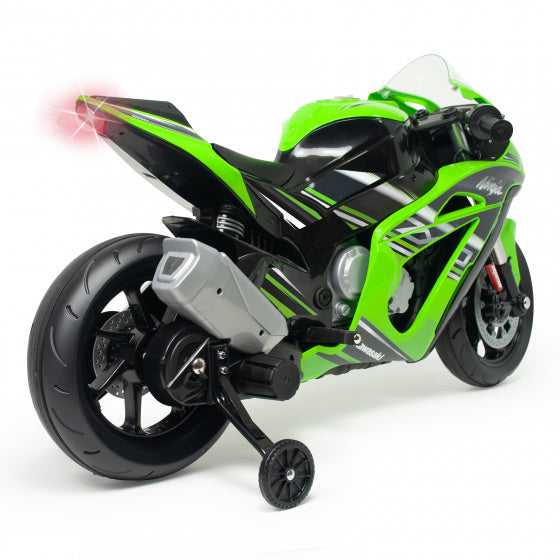 accuvoertuig motorfiets Kawasaki ZX10 12V groen/zwart - ToyRunner
