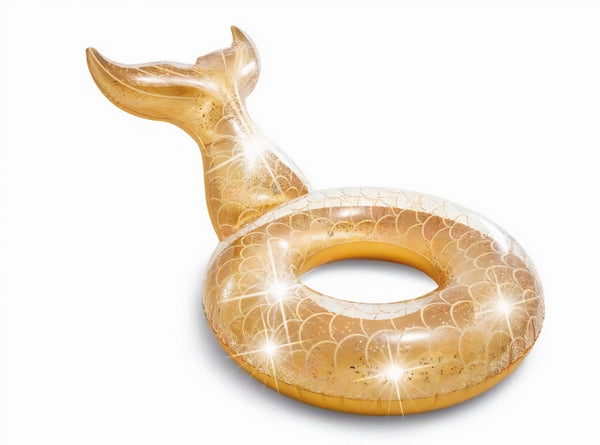 zwemband zeemeermin 147 x 107 x 79 cm vinyl goud - ToyRunner