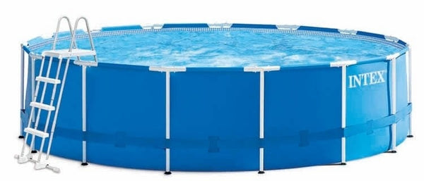 opzetzwembad met pomp 28242GN 457 x 122 cm blauw - ToyRunner