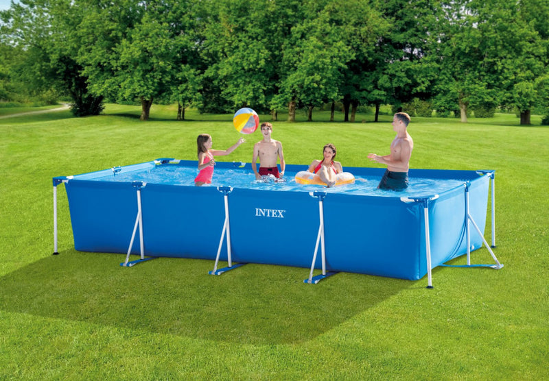 opzetzwembad met pomp 28274GN 450 x 220 cm blauw - ToyRunner
