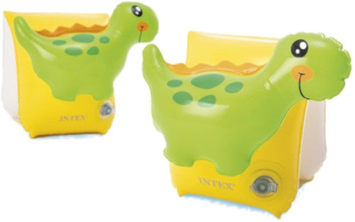 zwemvleugels 3D Dino 23 x 20 cm pvc geel/groen - ToyRunner