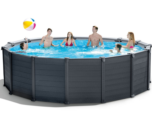 Intex Graphite Panel zwembad 478 x 124 cm 26384GS