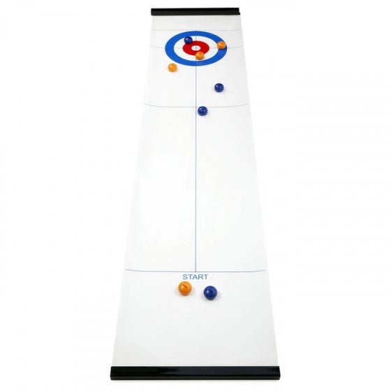 speelbord Curling 120 x 28 cm polypropyleen wit - ToyRunner