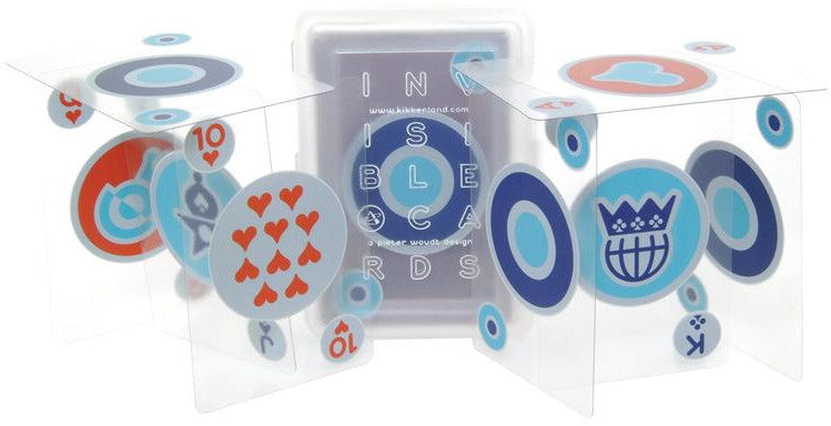 speelkaarten 6,5 x 9 cm PVC transparant 55-delig - ToyRunner