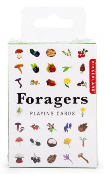 speelkaarten Foragers 6,2 x 8,8 cm papier wit - ToyRunner