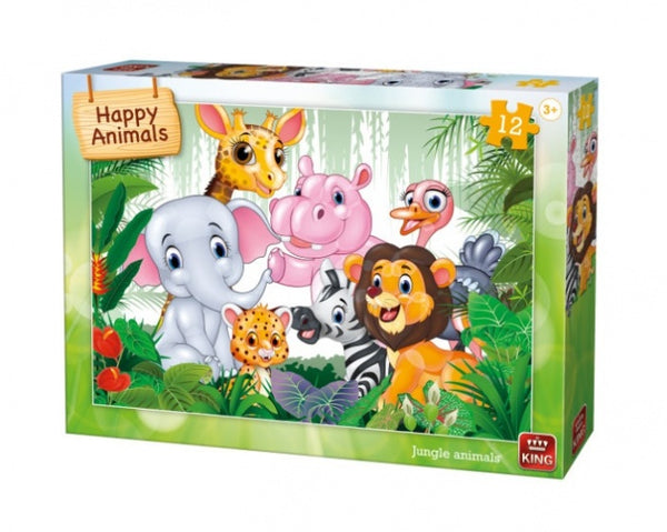 Puzzel 12 st. jungle animals 05781 - ToyRunner