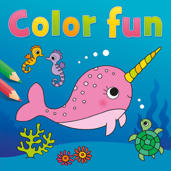 kleurboek Color Fun junior 22 cm papier blauw - ToyRunner