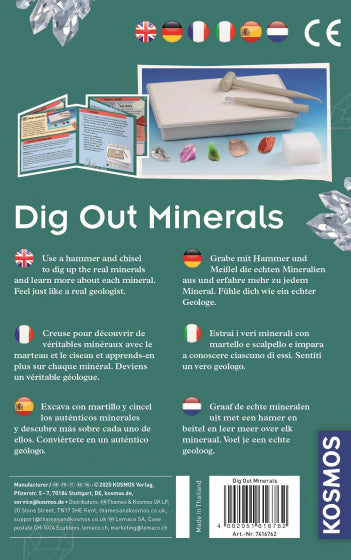 experimenteerset Dig Out Minerals 10-delig - ToyRunner