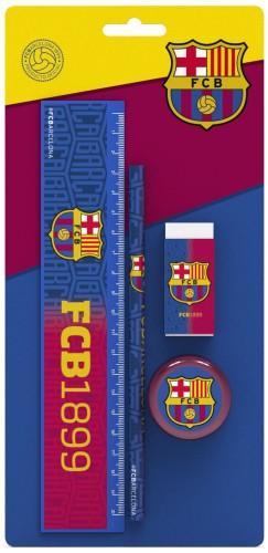 Schrijfset FC Barcelona FCB1899 - 4-delig - Schrijfpen Barcelona FC - ToyRunner