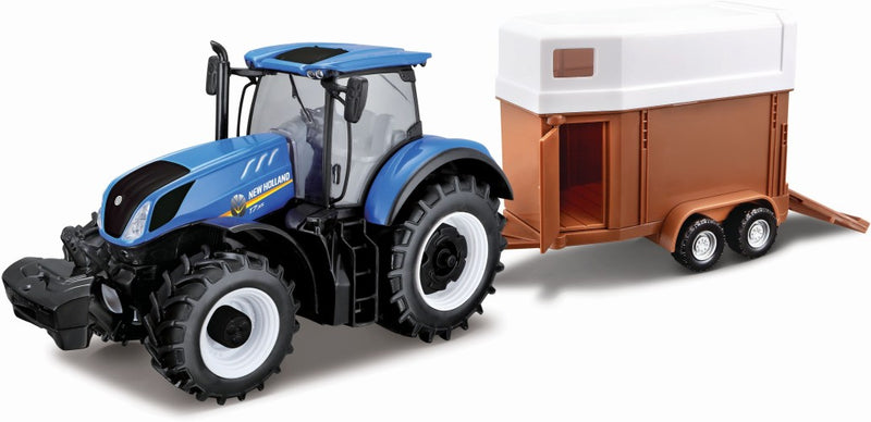 Tractor Bburago - New Holland + trailer 1 -32 - Speelgoedauto BBurago - ToyRunner