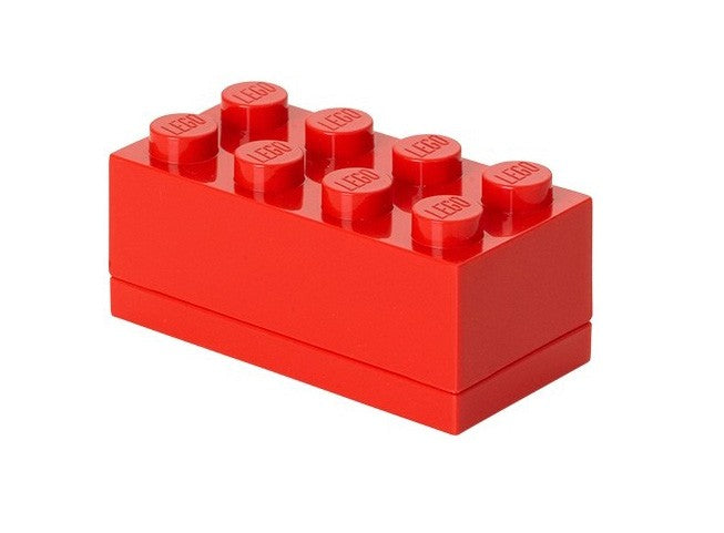 mini-opbergsteen 8 noppen 4,6 x 9,2 cm polypropeen rood - ToyRunner