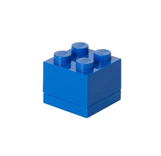 mini-opbergsteen 4 noppen 4,6 x 4,3 cm polypropeen blauw - ToyRunner