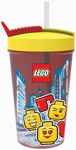 Drinkbeker met rietje LEGO Iconic - girl - Schoolbeker LEGO License - ToyRunner