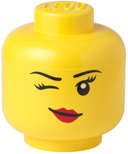 Opbergbox LEGO - head girl winking large - LEGO License - ToyRunner
