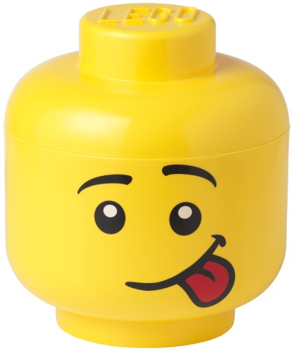 opbergbox hoofd Silly klein 16 x 18,5 cm polypropyleen geel - ToyRunner